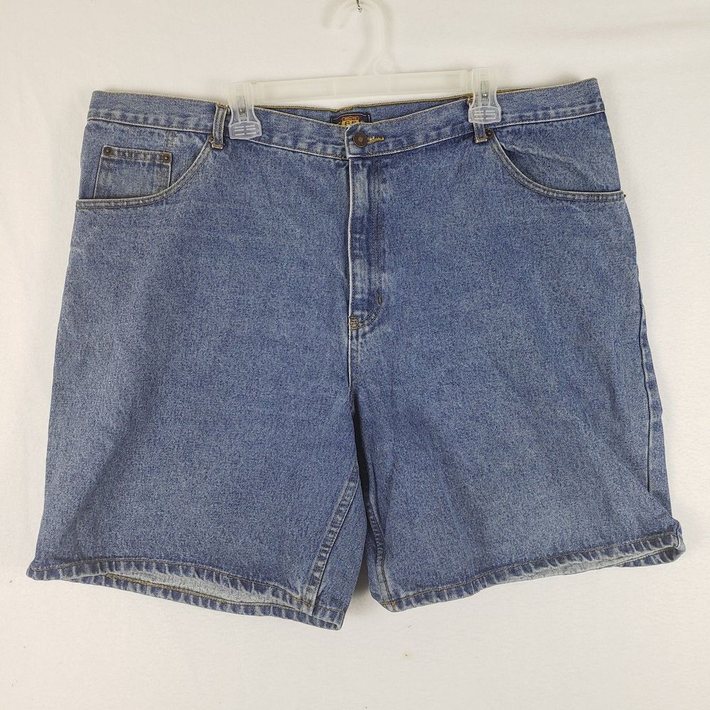 Route 66 Shorts Mens 44 Blue Denim Relaxed Fit 100% Cotton Dad Shorts